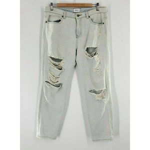 RVCA Light‎ Wash Ripped Jeans Size 31